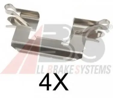 Комплектуючі, колодки дискового гальма A.B.S. A.B.S. 1772Q