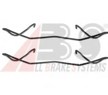 Комплектуючі, колодки дискового гальма A.B.S. A.B.S. 1180Q