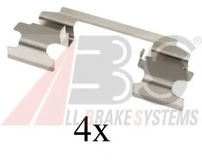 Комплектуючі, колодки дискового гальма A.B.S. A.B.S. 1686Q