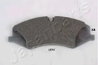Комплект тормозных колодок, дисковый тормоз JAPANPARTS PAL07AF