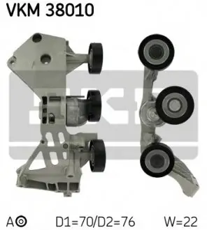Натяжний ролик, полікліновий ремінь VKM 38010 SKF VKM38010