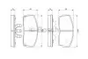 Комплект тормозных колодок, дисковый тормоз BOSCH 0986493390