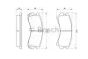 Комплект гальмівних колодок, дискове гальмо BOSCH 0986493450