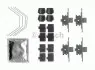 Комплектуючі, колодки дискового гальма BOSCH 1987474739