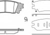 Комплект тормозных колодок, дисковый тормоз REMSA 163600