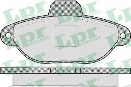 Комплект тормозных колодок, дисковый тормоз LPR 05P1191