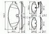 Комплект тормозных колодок, дисковый тормоз BOSCH 0986495347