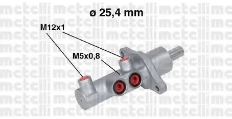 Главный тормозной цилиндр Metelli 050543