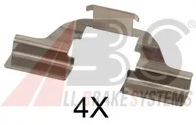 Комплектующие, колодки дискового тормоза A.B.S. A.B.S. 1684Q