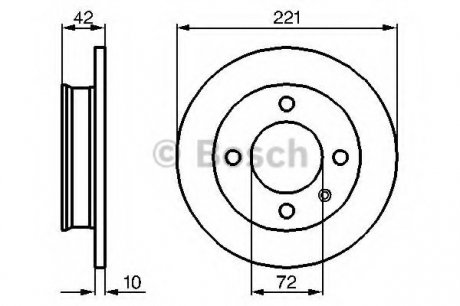 Тормозной диск BOSCH 0986478068 (фото 1)