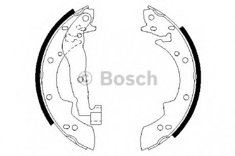 Комплект тормозных колодок BOSCH 0986487076 (фото 1)