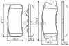 Колодки гальмівні (задні) Mitsubishi Outlander 06-12/Pajero 90-/Peugeot 4007/4008 07- 0 986 495 357 BOSCH 0986495357 (фото 1)