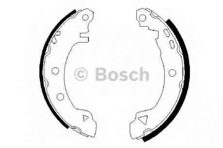 Комплект гальмівних колодок BOSCH 0986487289