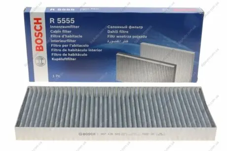 ФІЛЬТР САЛОНУ З АКТИВОВАНИМ ВУГІЛЛЯМ 1 987 435 555 BOSCH 1987435555
