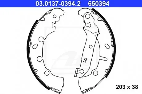 Комплект тормозных колодок ATE 03013703942