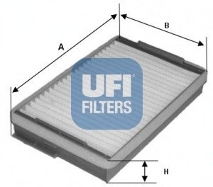 Фильтр, воздух во внутренном пространстве UFI 5313900 (фото 1)