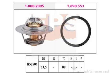 TERMOSTAT CITROEN OPEL PEUGEOT EPS 1880290