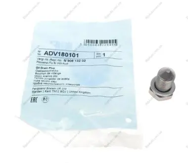 Різьбова пробка, масляний піддон BLUE PRINT ADV180101