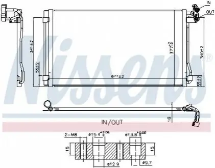 Радіатор кондиціонера NISSENS 940793