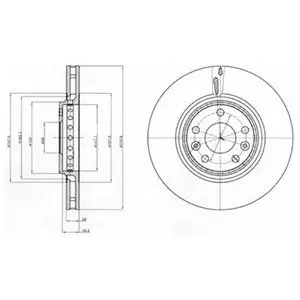 Тормозной диск Delphi BG4266
