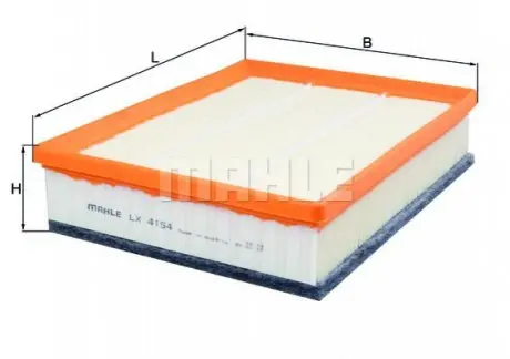 Повітряний фільтр KNECHT MAHLE / KNECHT LX4154