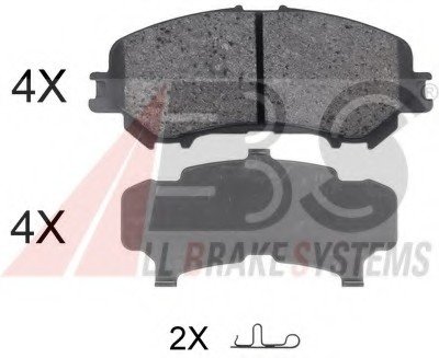 Комплект тормозных колодок, дисковый тормоз. A.B.S. 35045 (фото 1)