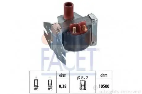 Катушка зажигания FACET 96078