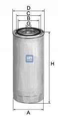 Топливный фильтр UFI 2430700