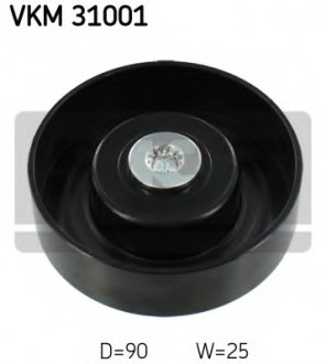 Паразитний / провідний ролик, поліклиновий ремінь VKM 31001 SKF VKM31001