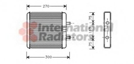 Радиатор отопителя IVECO DAILY (99-) Van Wezel 28006048