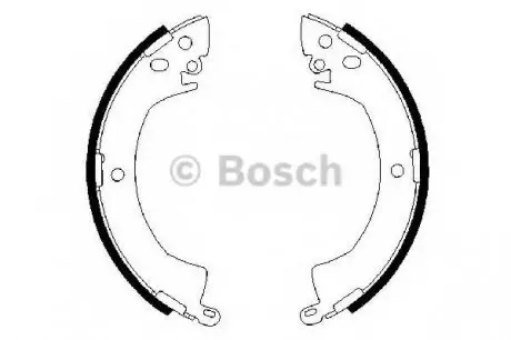 Комплект гальмівних колодок BOSCH 0986487207