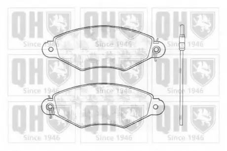 Тормозные колодки дисковые QH QUINTON HAZELL BP1241