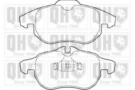 Комплект тормозных колодок, дисковый тормоз QH QUINTON HAZELL BP1366