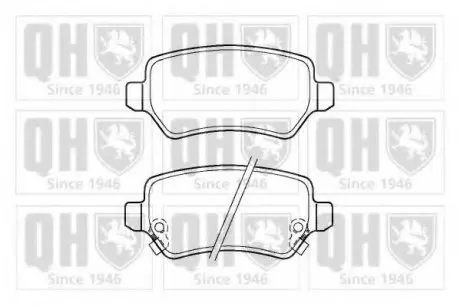 Гальмівні колодки дискові QH QUINTON HAZELL BP1365
