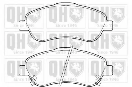Гальмівні колодки дискові QH QUINTON HAZELL BP1395