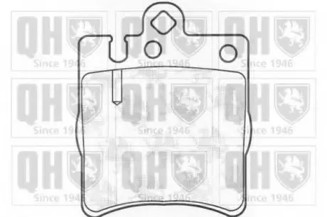 Комплект гальмівних колодок, дискове гальмо QH QUINTON HAZELL BP1100