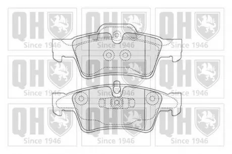Тормозные колодки дисковые QH QUINTON HAZELL BP1525