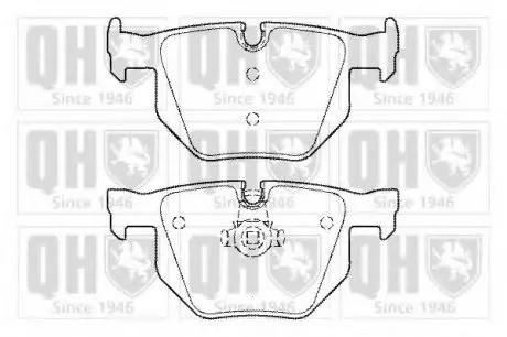 Тормозные колодки дисковые QH QUINTON HAZELL BP1466