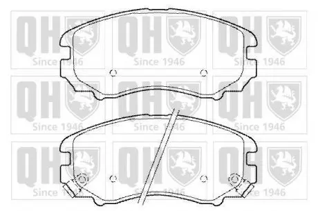Тормозные колодки дисковые QH QUINTON HAZELL BP1444