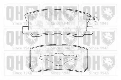 Тормозные колодки дисковые QH QUINTON HAZELL BP1281