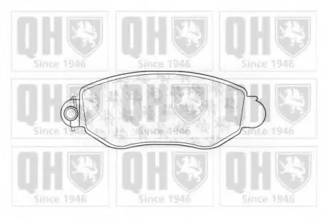 Комплект тормозных колодок, дисковый тормоз QH QUINTON HAZELL BP1283