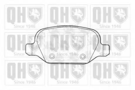 Тормозные колодки дисковые QH QUINTON HAZELL BP1222