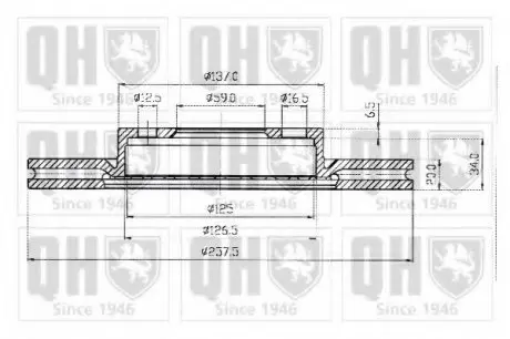 Гальмівні диски QH QUINTON HAZELL BDC4620