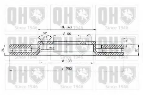 Гальмівні диски QH QUINTON HAZELL BDC5241