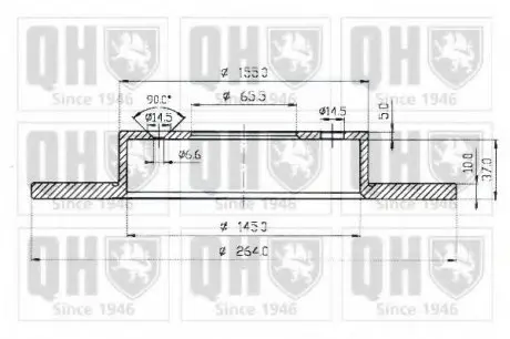 Тормозные диски QH QUINTON HAZELL BDC4816
