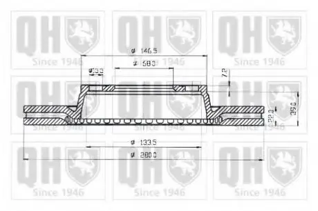 Тормозные диски QH QUINTON HAZELL BDC4752