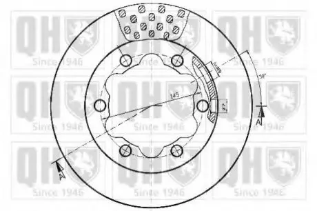 Тормозные диски QH QUINTON HAZELL BDC4543