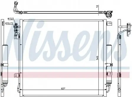 Радіатор кондиціонера First Fit NISSENS 940485