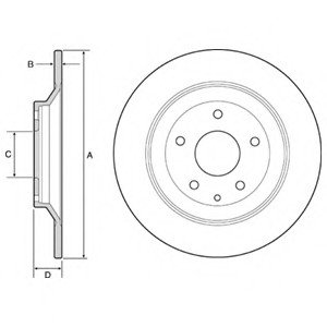Гальмівний диск Delphi BG4567C