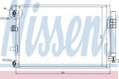 Конденсатор, кондиціонер NISSENS 940222